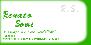 renato somi business card